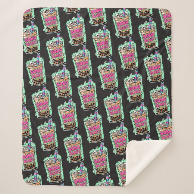 Boba Blast – Sip ou Meurs ! Plaid Sherpa (Devant)