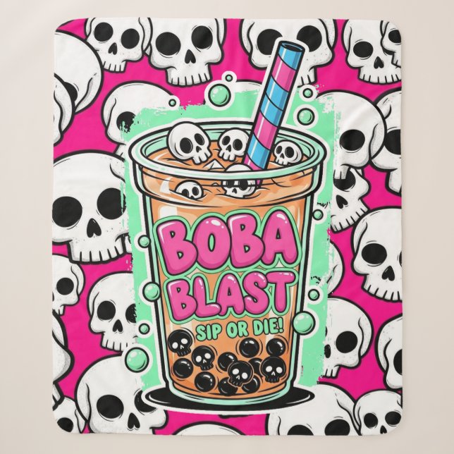 Boba Blast – Siper ou Mourir ! Plaid Sherpa (Devant)