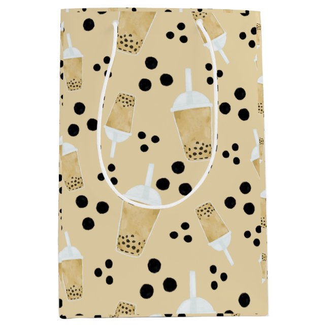 Boba Tea and Dots - Crème Cadeau Sac (Devant)