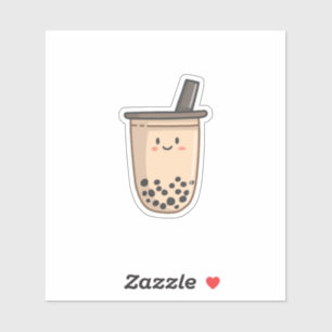 Boba Tea   Sticker pour thé bulle de lait Kawaii