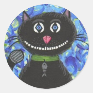 BoBo le chat noir - autocollant
