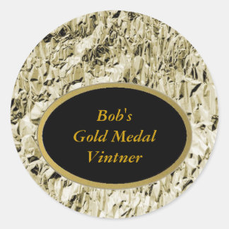 Bob's Gold Medal Vintner Étiquettes de vin