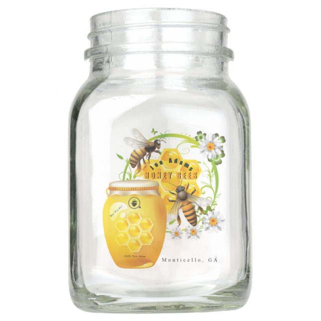 Bocal Mason Joe Adams Honey Mason Jar (Devant)