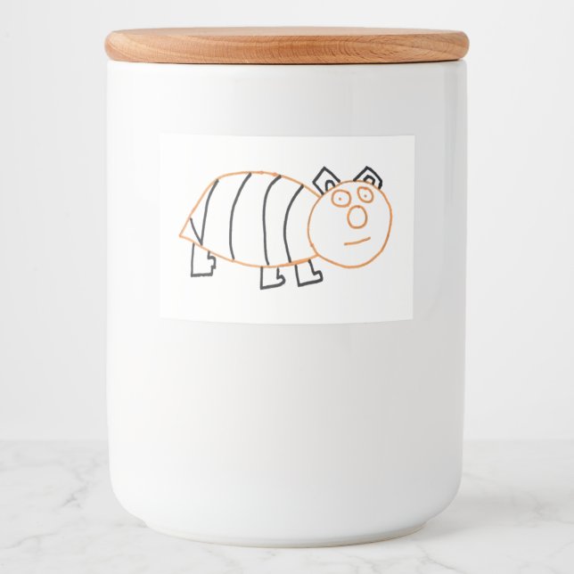 Bocaux Étiquette alimentaire pour abeilles (Devant)