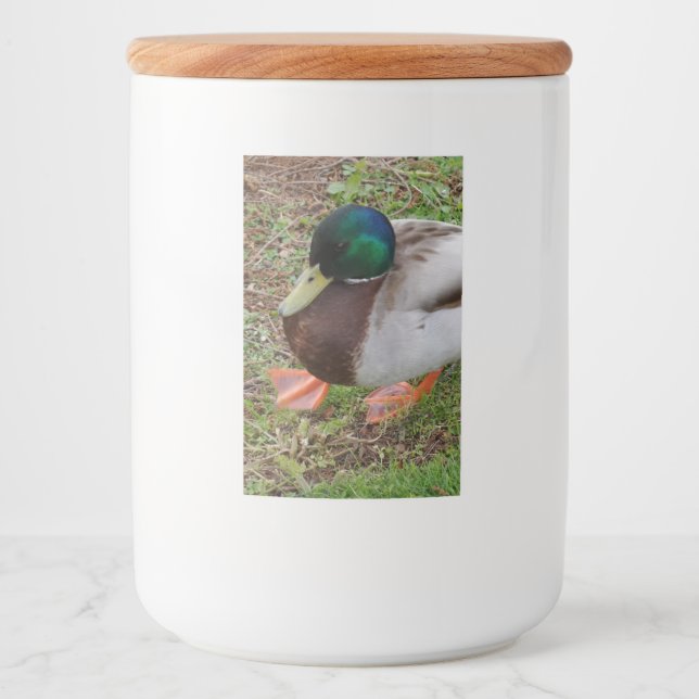Bocaux Étiquette de conteneur de nourriture pour canard v (Devant)