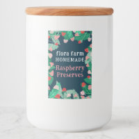 Étiquette de framboise personnalisée pour confitur