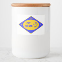 Étiquette de stockage de friandises pour chats