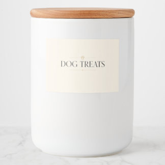 Bocaux Étiquette de stockage de friandises pour chien uni