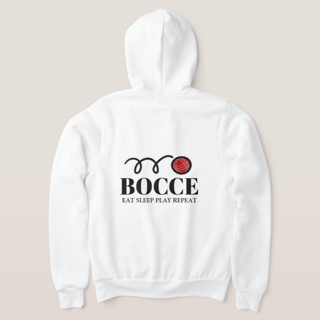 Bocce ball sport Sweat - shirt à capuche Zipped po (Couchage Retour)