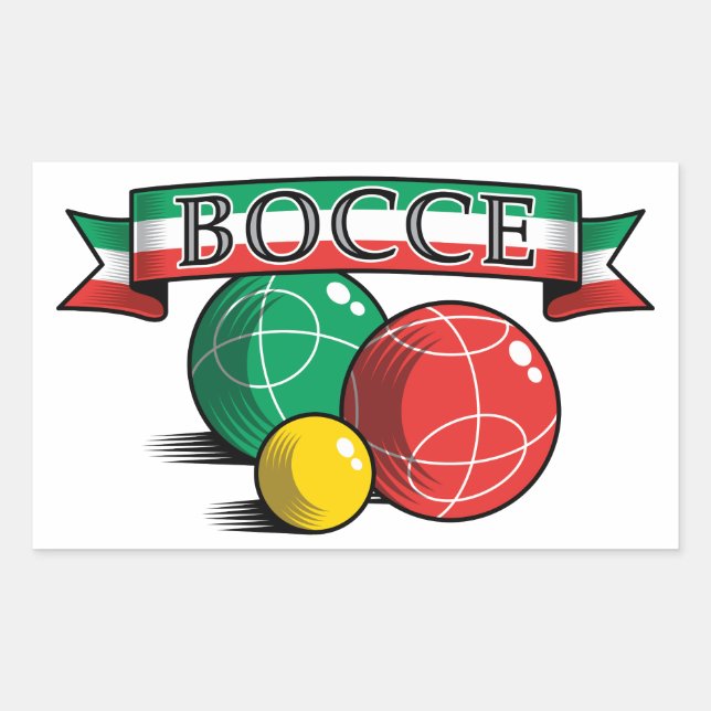Bocce in Banner Carré Sticker (Devant)