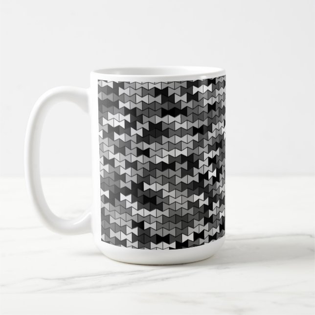 Bocettes en niveaux de gris 15oz Mug (Gauche)