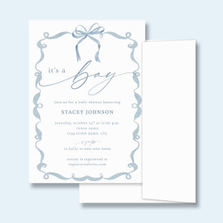 BODHI | Faire-part de Baby Shower C'est un Garçon