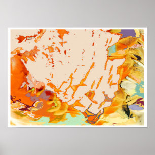 Bodhidharma traverse la rivière Poster Art