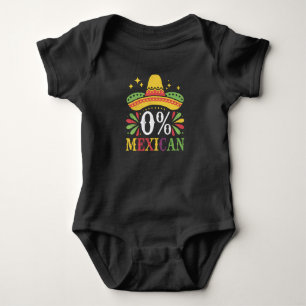 Body 0% Mexicain Zéro Pour Cent Drôle Cinco De Mayo