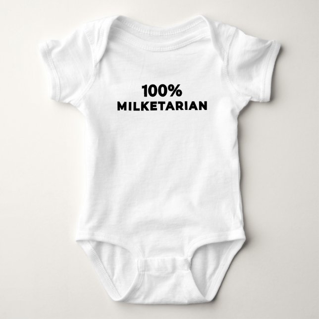 Body 100% Milketarien - Noir (Devant)