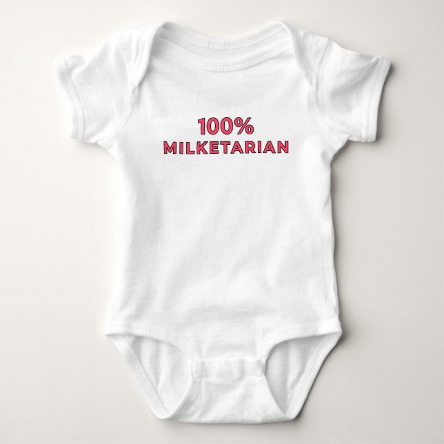Body 100% Milketarien - Rose (Devant)