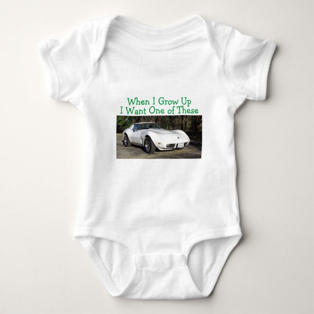 Body 1975 Corvette Quand J'Ai Cultivé Baby T-Shirt (Devant)