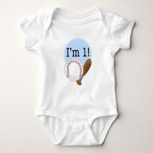 Body 1er anniversaire de baseball enfants