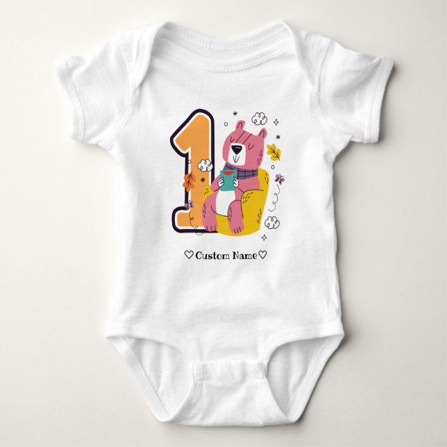 Body 1er anniversaire | Premier anniversaire du bébé (Devant)