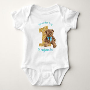 Body 1er anniversaire Teddy Bear Bodysuit bébé