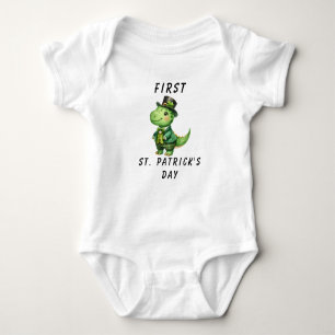 Body 1er Baby Boy St. Patrick's Day Dinosaur