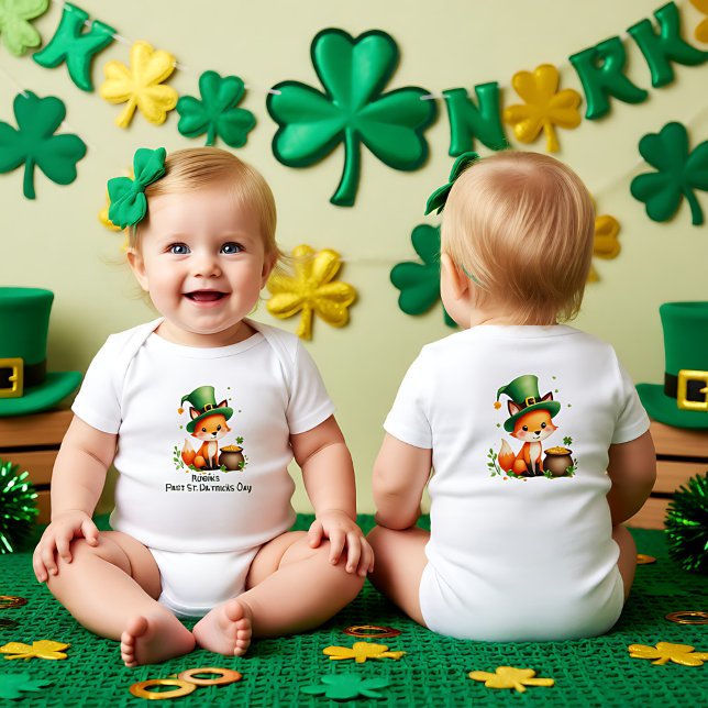 Body 1er jour de la Saint-Patrick de bébé, Câlins de tr (Baby's 1st St. Patrick's Day, Clover Cuddles Baby Bodysuit)