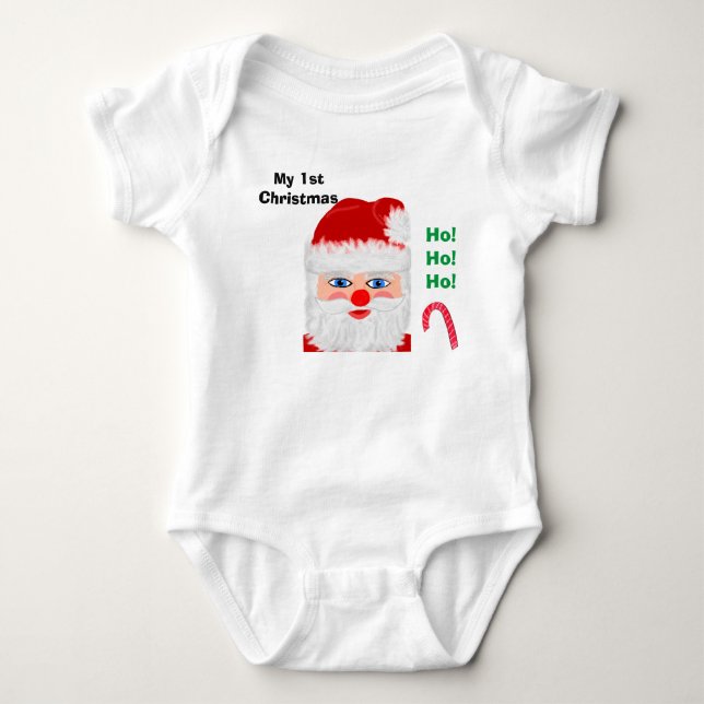 Body 1er Noël du bébé Père Noël (Devant)