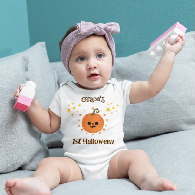 Body 1ère combinaison Halloween pour bébé personnalisée (Créateur téléchargé)