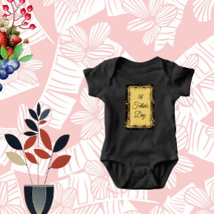 Body 1ère Fête des Pères Calligraphie Moderne Feuilles 