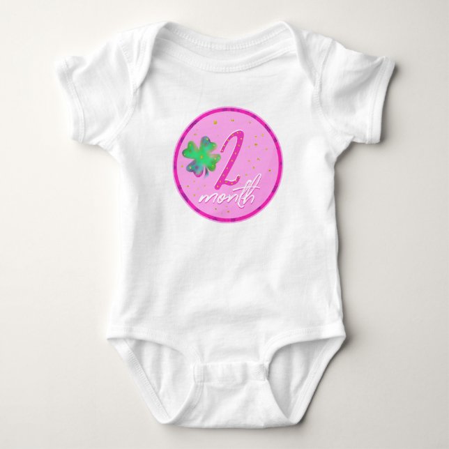 Body 2 mois anniversaire pour la fille (Devant)