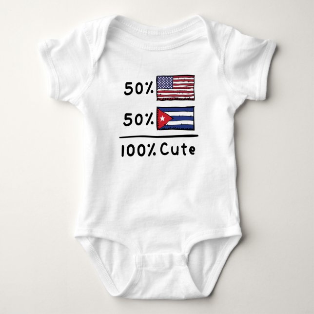 Body 50% Américain 50% Cubain 100% Cute Cuba Etats-Unis (Devant)