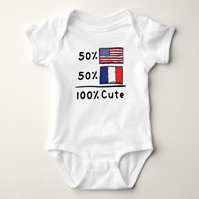 Body 50% américain 50% français 100% mignonne France US (Devant)