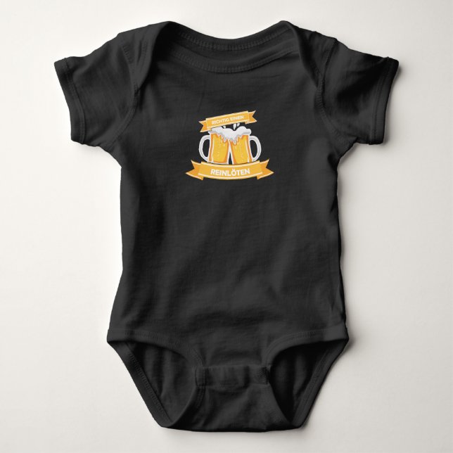 Body A Droite Une Bière Propre Boire Drôle Logo (Devant)
