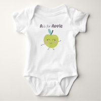 A est pour Apple Cute illustration Alphabet Lettre