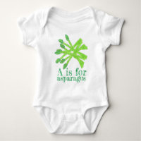 A est pour ASPARAGUS Green Gardening Vegetable