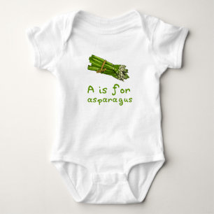 Body A est pour ASPARAGUS Green Veggie Alphabet A