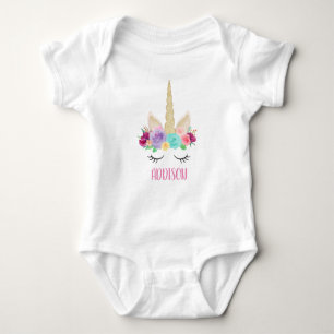 Body Ă?re chemise de bébé d'anniversaire de licorne