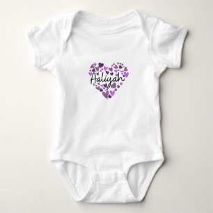 Body Aaliyah, cœurs violets