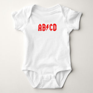 Body ABCD rock musique drôle symbole faux acdc blague 