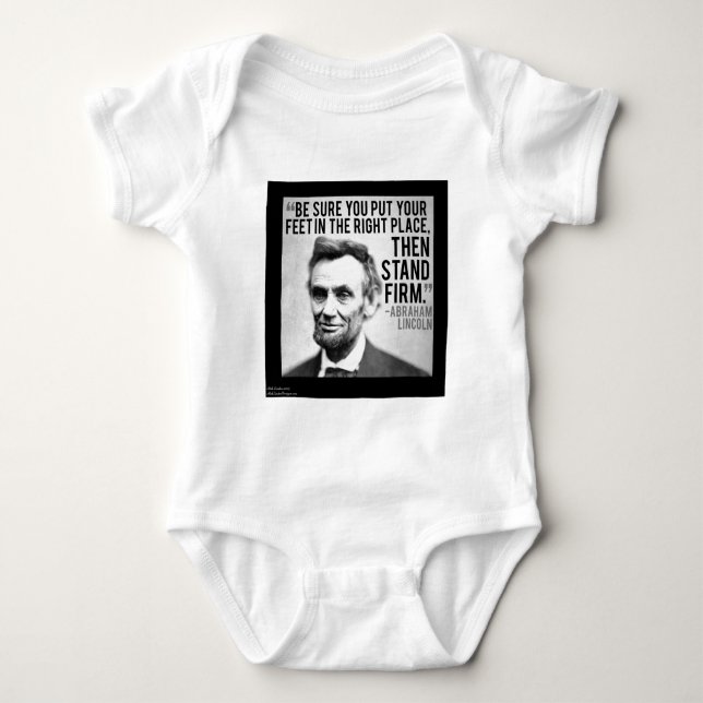 Body Abe Lincoln et citation "Tenez bon" (Devant)