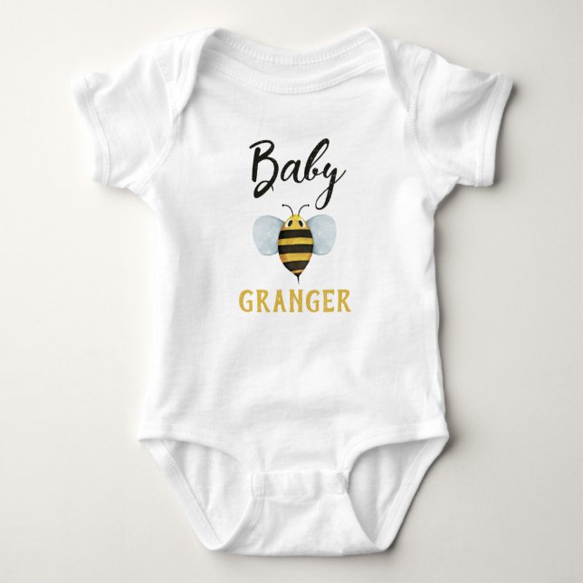 Body Abeille de bébé personnalisée (Devant)