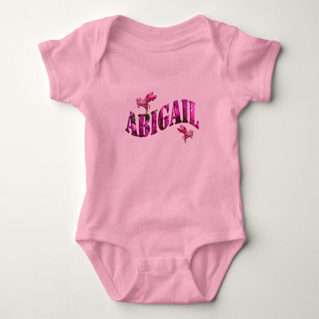 Body Abigail, Nom Des Filles Logo Fabriqué À Partir De  (Devant)