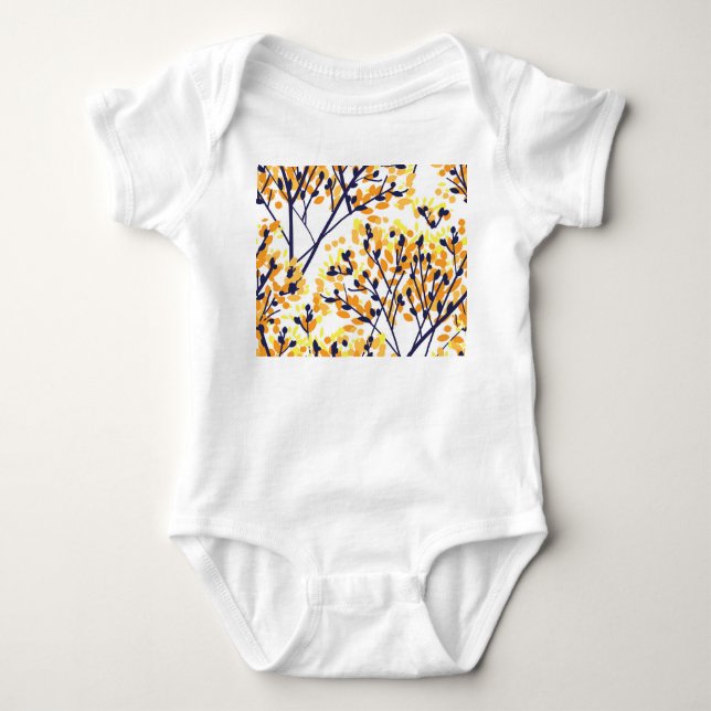 Body Abstrait arbre d'automne Motif moderne (Devant)