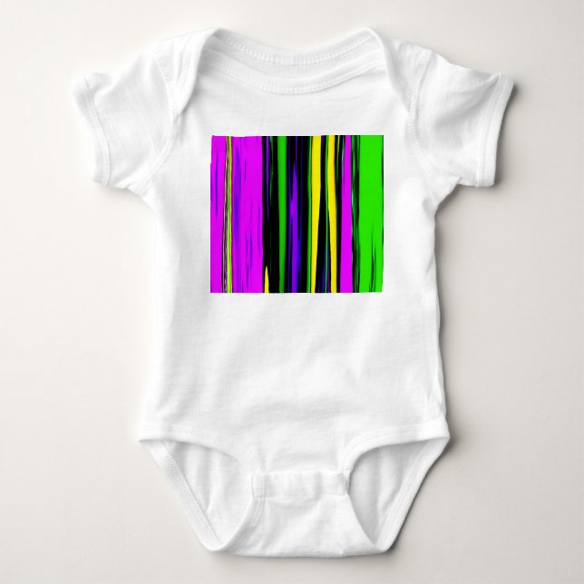 Body Abstrait Mardi Gras Stripes (Devant)