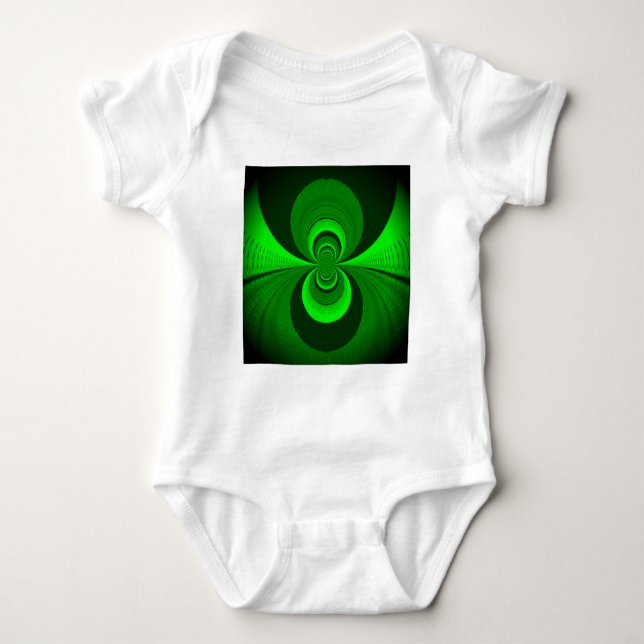 Body Abstrait vert clair Motif Kaleidoscope Super (Devant)