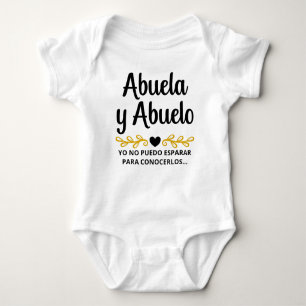 Body Abuela y Abuelo Espagnol Faire-part de grossesse