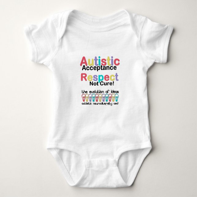 Body Acceptation de l'autisme, respect, pas de remède (Devant)