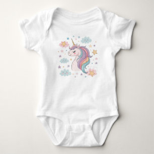 Body Adorable Baby Unicorn Design - Parfait pour bébé s