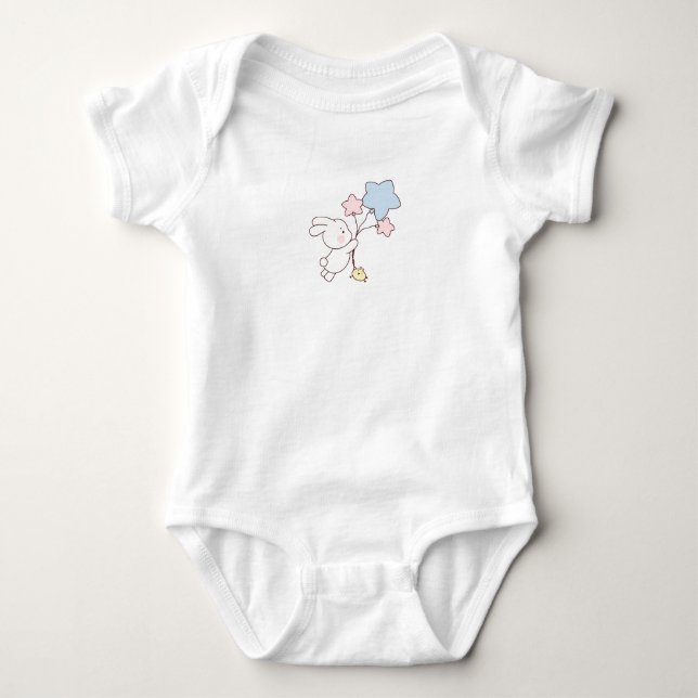 Body Adorable Bodysuit Bébé Bunny (Devant)