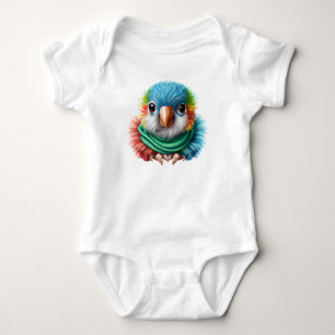 Body Adorable Cartoon Fluffy Happy Baby Parrot